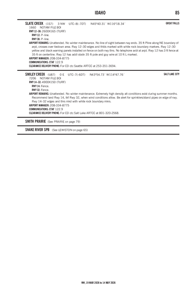 SLATE CREEK - Airport Diagram