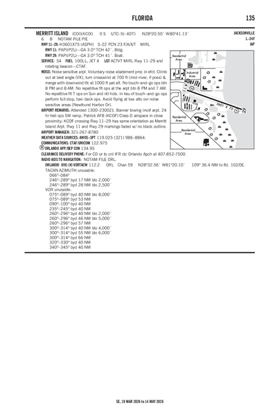 MERRITT ISLAND - Airport Diagram