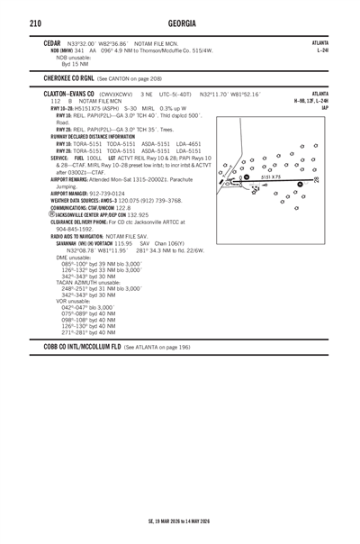 CLAXTON-EVANS COUNTY - Airport Diagram