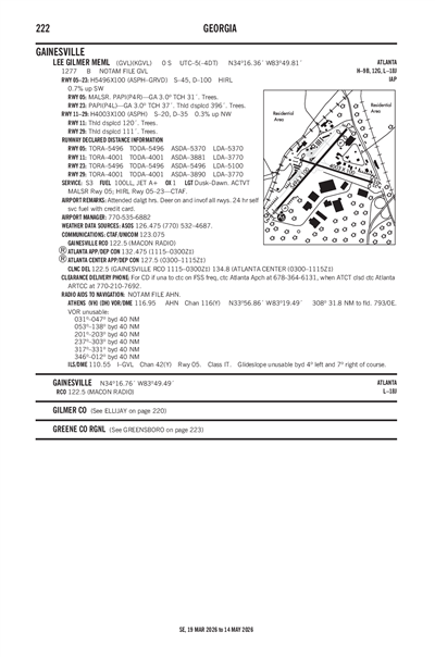 LEE GILMER MEML - Airport Diagram