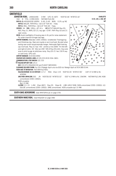JOHNSTON RGNL - Airport Diagram