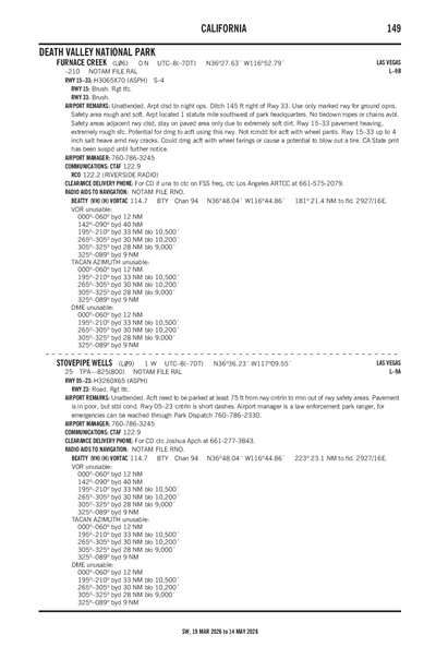 FURNACE CREEK - Airport Diagram