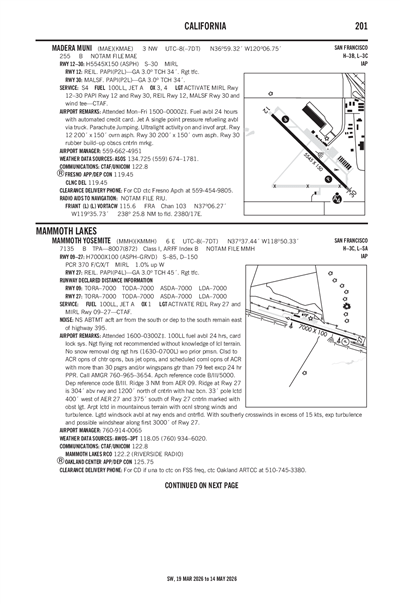 MAMMOTH YOSEMITE - Airport Diagram