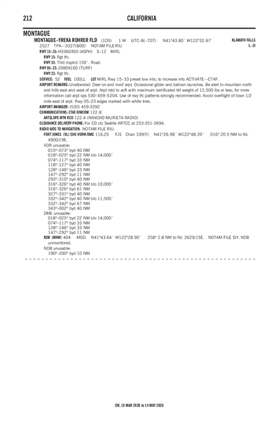 MONTAGUE-YREKA ROHRER FLD - Airport Diagram