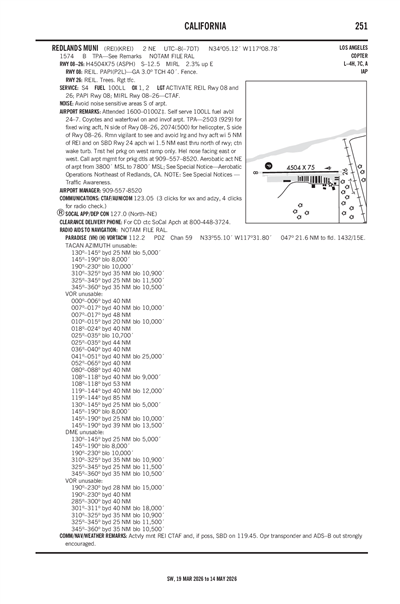 REDLANDS MUNI - Airport Diagram