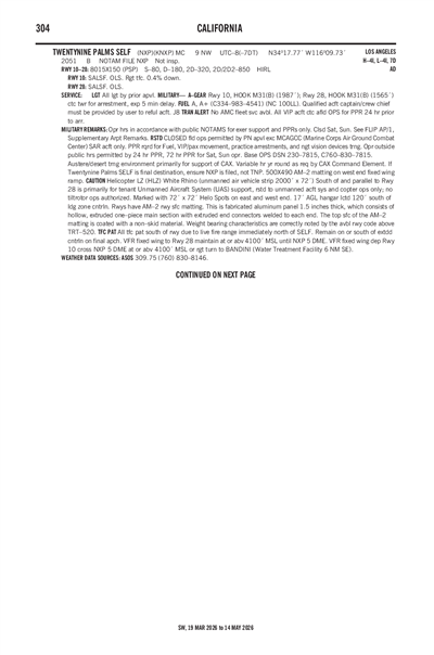 TWENTYNINE PALMS SELF - Airport Diagram