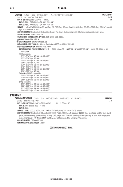 OWYHEE - Airport Diagram