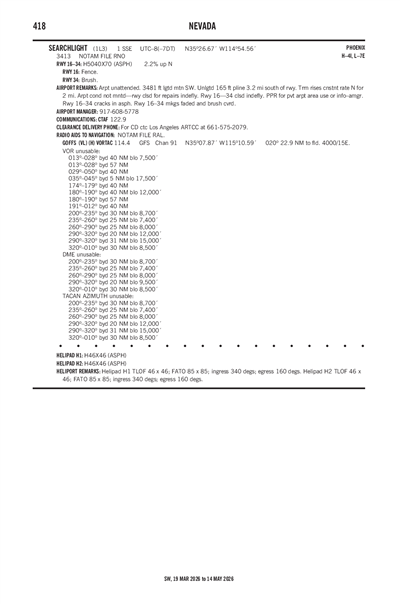 SEARCHLIGHT - Airport Diagram