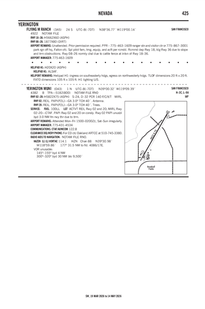 YERINGTON MUNI - Airport Diagram