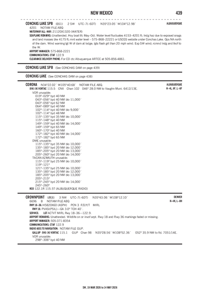 CONCHAS LAKE - Airport Diagram