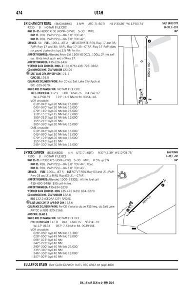BRYCE CANYON - Airport Diagram