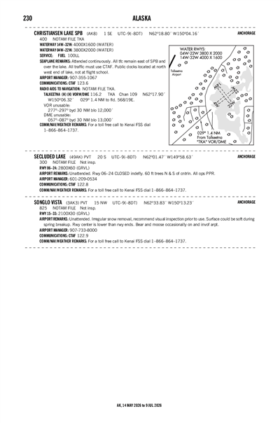 CHRISTIANSEN LAKE - Airport Diagram