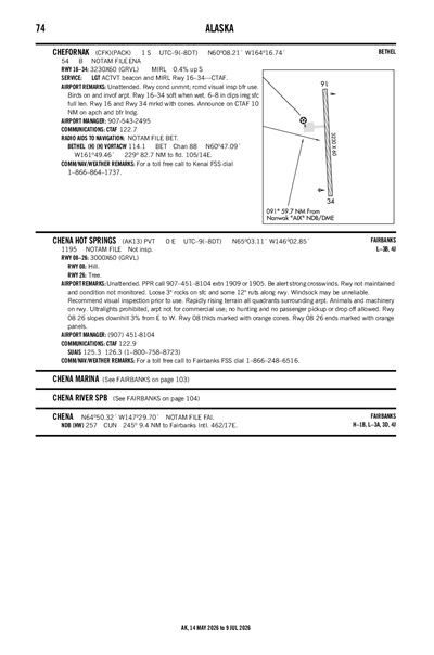 CHENA HOT SPRINGS - Airport Diagram