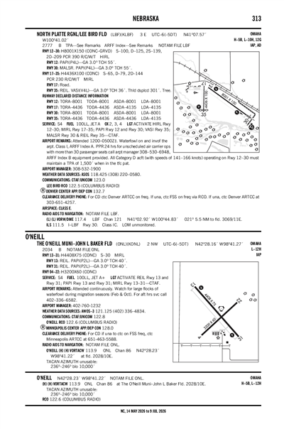 THE O'NEILL MUNI-JOHN L BAKER FLD - Airport Diagram