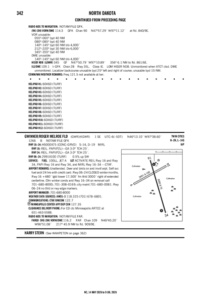 GWINNER/ROGER MELROE FLD - Airport Diagram