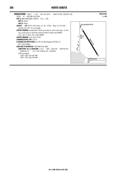 WISHEK MUNI - Airport Diagram