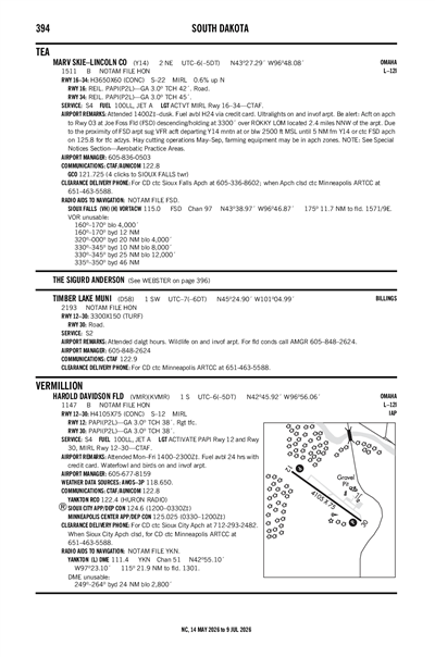 TIMBER LAKE MUNI - Airport Diagram