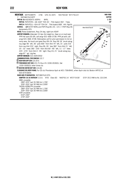 MONTAUK - Airport Diagram
