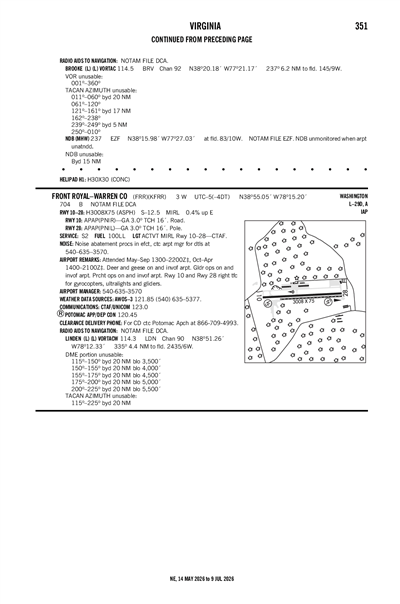 FRONT ROYAL-WARREN COUNTY - Airport Diagram
