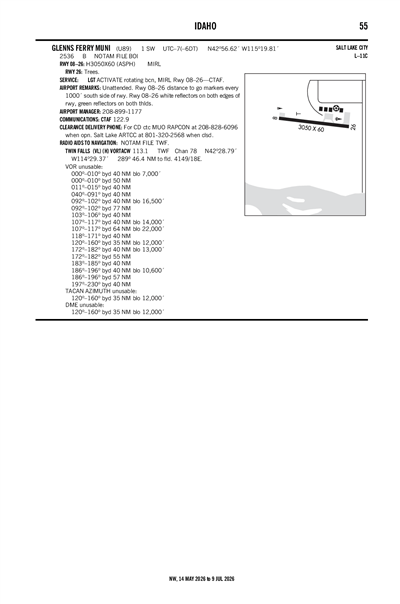 GLENNS FERRY MUNI - Airport Diagram