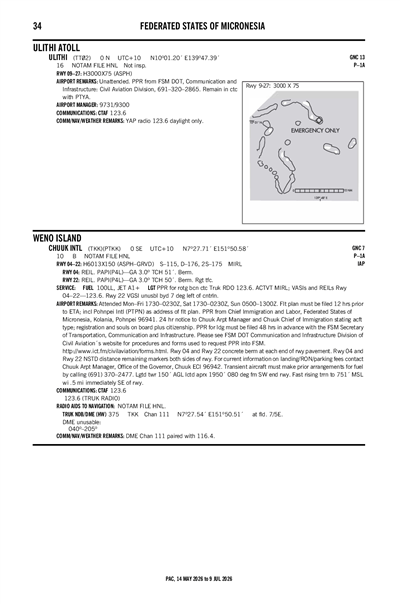 ULITHI - Airport Diagram