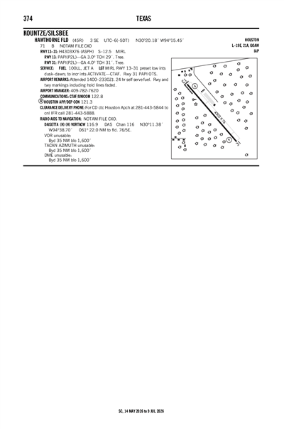 HAWTHORNE FLD - Airport Diagram