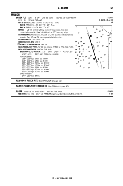 VAIDEN FLD - Airport Diagram