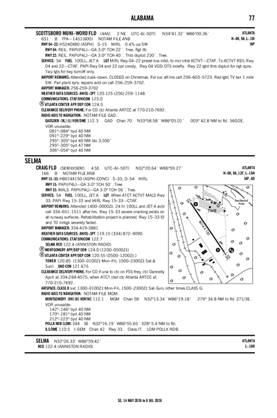 SCOTTSBORO MUNI-WORD FLD - Airport Diagram