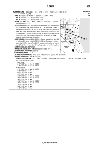 MERRITT ISLAND - Airport Diagram