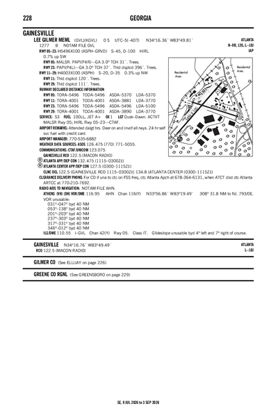 LEE GILMER MEML - Airport Diagram