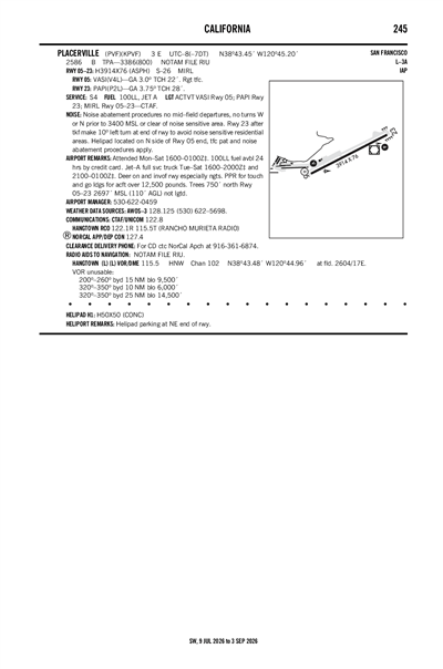 PLACERVILLE - Airport Diagram