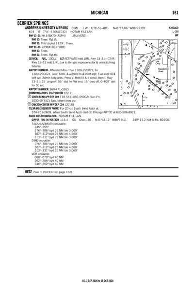 ANDREWS UNIVERSITY AIRPARK - Airport Diagram