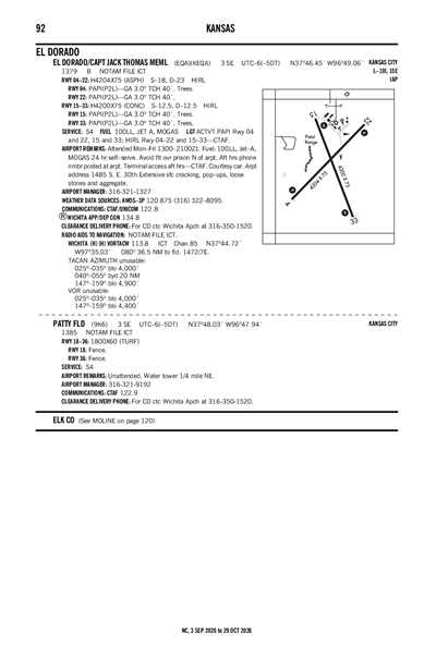 EL DORADO/CAPT JACK THOMAS MEML - Airport Diagram