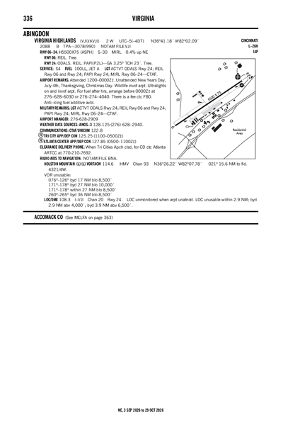 VIRGINIA HIGHLANDS - Airport Diagram
