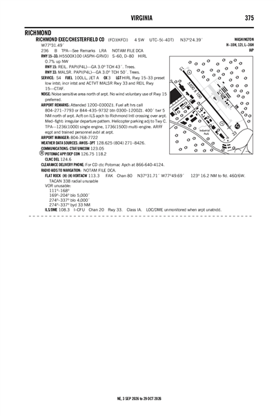RICHMOND EXEC/CHESTERFIELD COUNTY - Airport Diagram