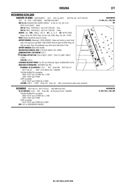 HANOVER COUNTY MUNI - Airport Diagram
