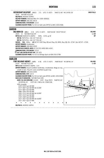 BIG HORN COUNTY - Airport Diagram