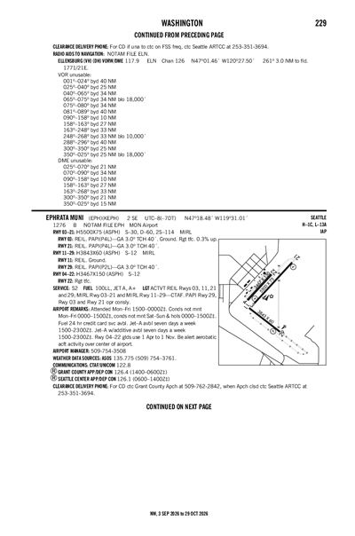EPHRATA MUNI - Airport Diagram