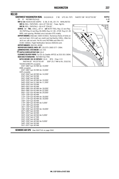 SOUTHWEST WASHINGTON RGNL - Airport Diagram
