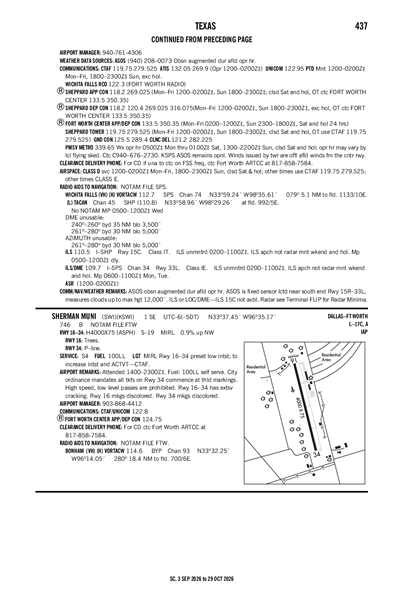 SHERMAN MUNI - Airport Diagram