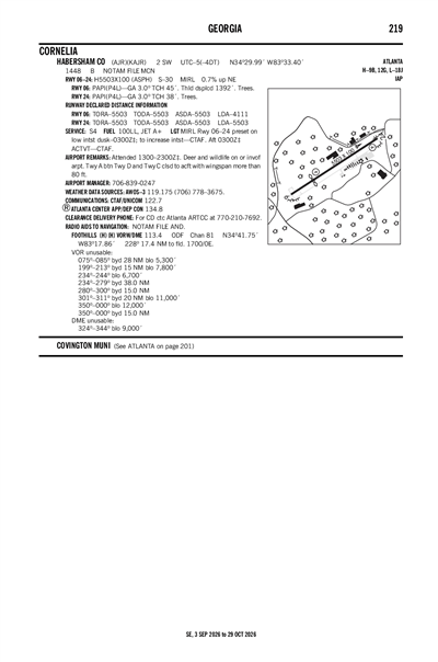 HABERSHAM COUNTY - Airport Diagram