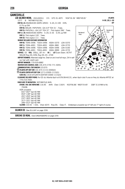 LEE GILMER MEML - Airport Diagram