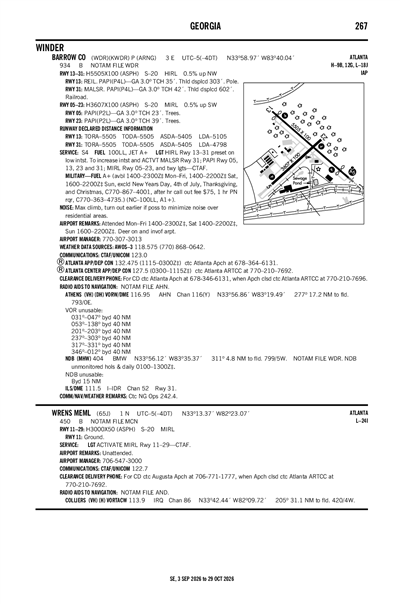 BARROW COUNTY - Airport Diagram