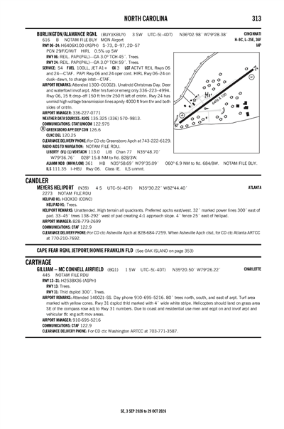 BURLINGTON/ALAMANCE RGNL - Airport Diagram