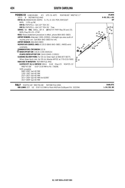 PICKENS COUNTY - Airport Diagram