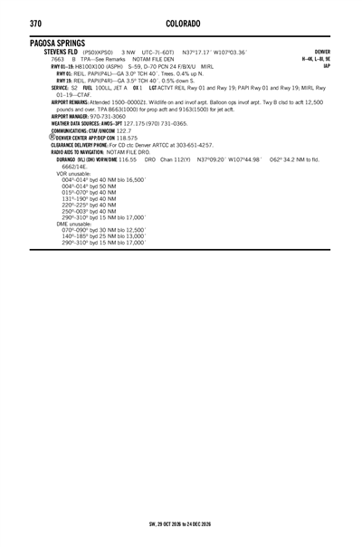 STEVENS FLD - Airport Diagram